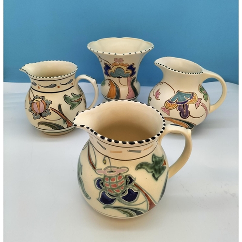 221 - Collection of Ceramics to include Honiton Pottery Jugs (6), Cottage Ware, Japanese Teapot, Italian P... 