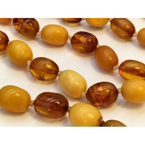 51 - Modern Butterscotch and Clear Amber Bead 24