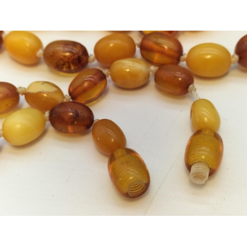 51 - Modern Butterscotch and Clear Amber Bead 24