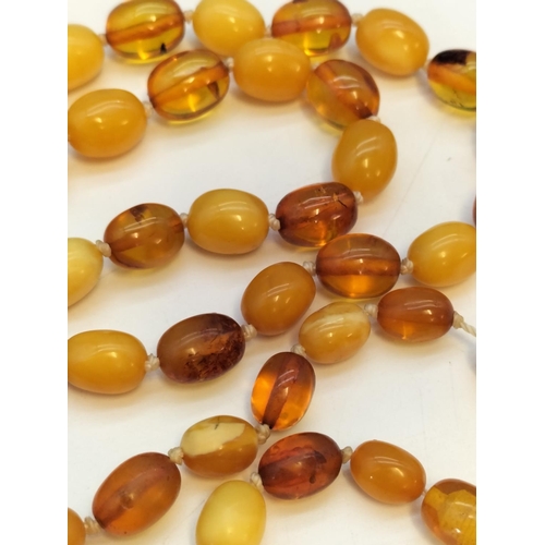 51 - Modern Butterscotch and Clear Amber Bead 24