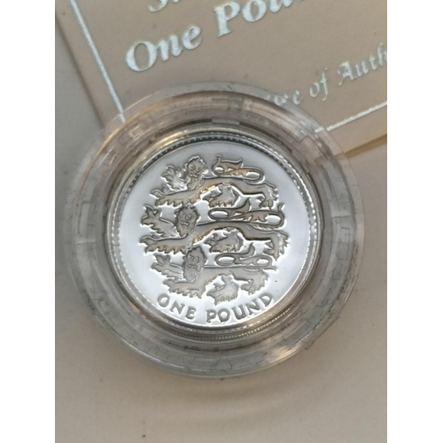 8 - Royal Mint Box Set of 4 x Silver Proof One Pound Coins for England, Scotland, Wales and Ireland.