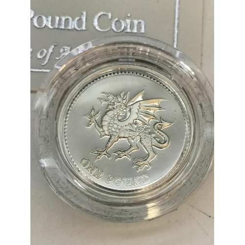 8 - Royal Mint Box Set of 4 x Silver Proof One Pound Coins for England, Scotland, Wales and Ireland.