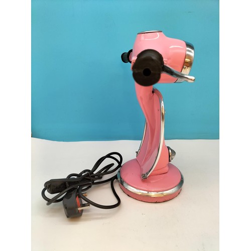 442 - Pink Vespa Scooter Front Light Lamp. 34cm High x 41cm.