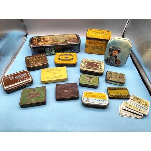 166 - Collection of Vintage Tins to include Tobacco, Confectionery, Biscuits, etc.