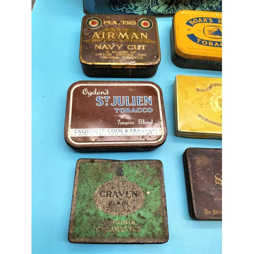 166 - Collection of Vintage Tins to include Tobacco, Confectionery, Biscuits, etc.