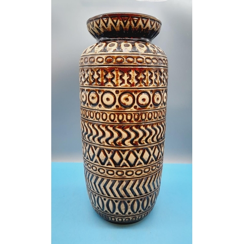 167 - Large 45cm Bay Keramik West German Pottery Vase. Designed by Bodo Mans.