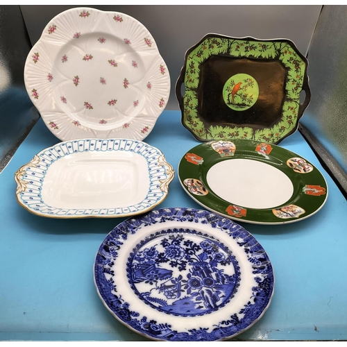 212 - Collection of Plates (5) to include Shelley China 'Rosebud' 28cm Dinner Plate, Wedgwood & Co 'Cardin... 