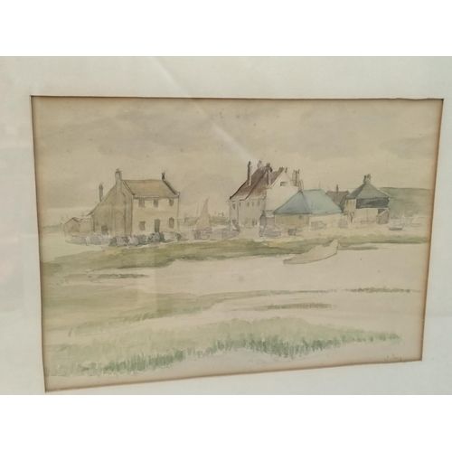 290 - Framed Watercolour by J Jay (Possible in Kent due to Family Connections) plus 2 x Limited Edition Pr... 