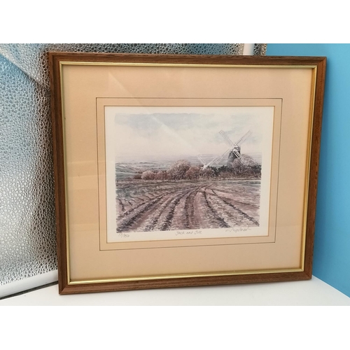 290 - Framed Watercolour by J Jay (Possible in Kent due to Family Connections) plus 2 x Limited Edition Pr... 