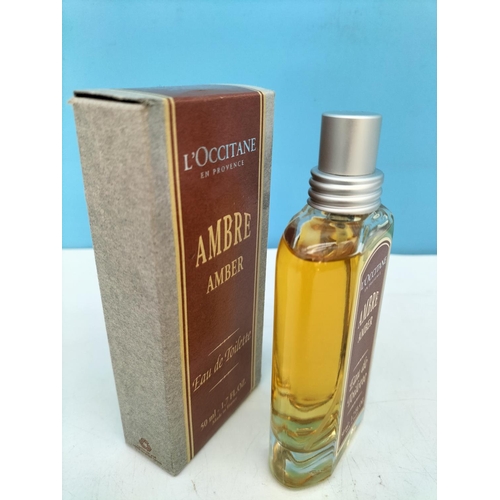 418 - Boxed L'Occitane 'Ambre Amber' 50ml Eau de Toilette (Full) and Boxed Crabtree & Evelyn 'Evelyn Rose'... 