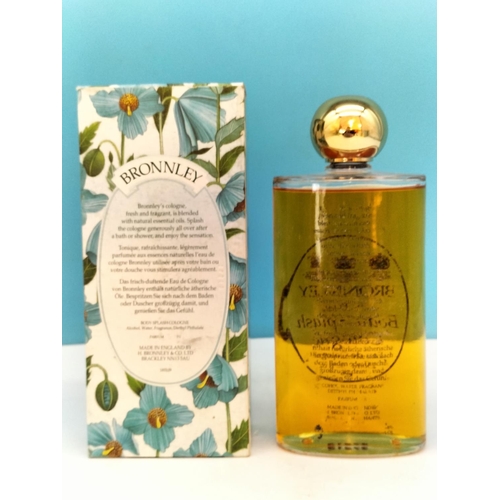 420 - Boxed Bronnley 250ml Body Splash Colognes (2) 'English Fern' and 'Blue Poppy'. Full.