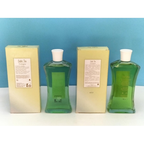 498 - Boxed Bronnley 250ml 'English Fern' Cologne Bottles (2).