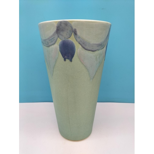 214 - Large Poole Pottery 35cm Vase with Garland Decoration.