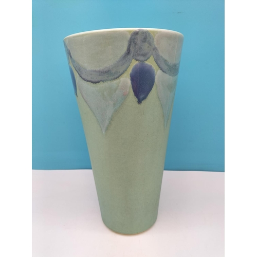 214 - Large Poole Pottery 35cm Vase with Garland Decoration.