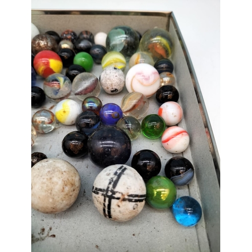 428 - Collection Of Vintage Marbles.