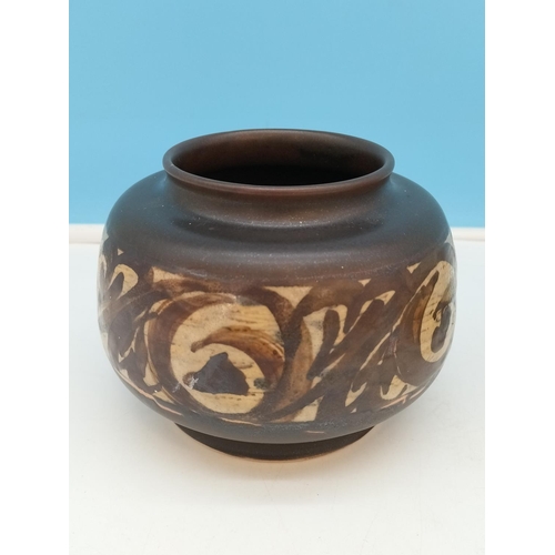 111 - Bullers Art Pottery Items (4). Largest Bowl 6cm High, 20cm Diameter. Miss on Glaze to Rim.