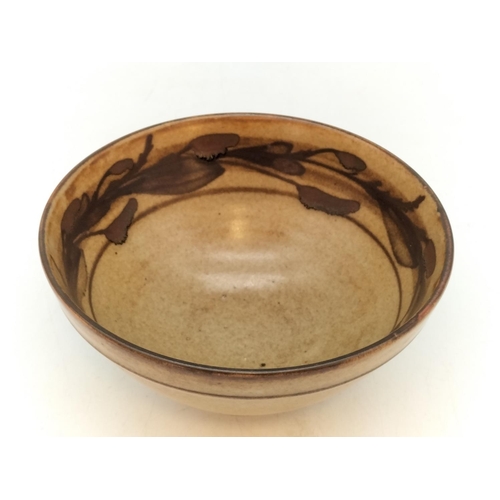 111 - Bullers Art Pottery Items (4). Largest Bowl 6cm High, 20cm Diameter. Miss on Glaze to Rim.