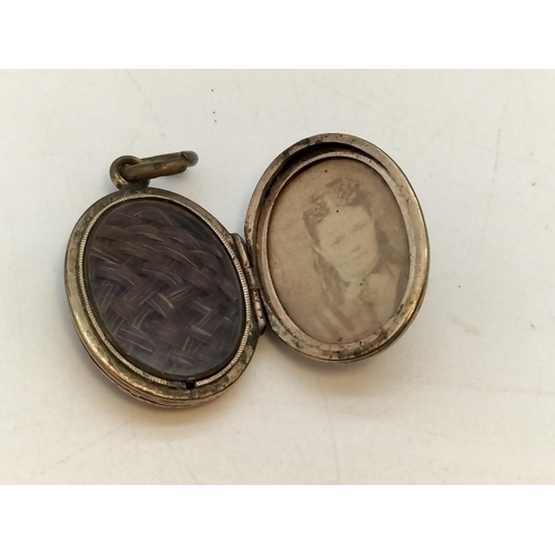 154 - Victorian Mourning Pendant.