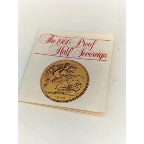 20 - 1980 Half Sovereign Proof Coin in Case.