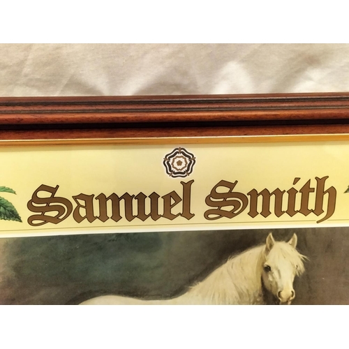 352 - Framed and Glazed Advertising Print for Samuel Smith 56cm x 40cm. Collection Only.