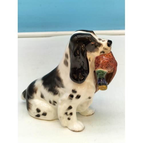 37 - Royal Doulton 14cm Figure of Spaniel with Pheasant. HN1138