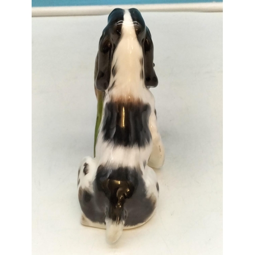 37 - Royal Doulton 14cm Figure of Spaniel with Pheasant. HN1138