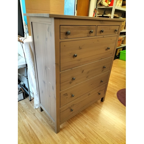 469 - Tall 2 Drawers Over 4 Bedroom Unit. 131cm High, 110cm x 51cm. Collection Only.