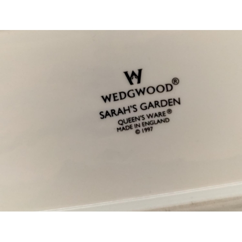 490 - Wedgwood China Sandwich Plates (3) to include 'Kutani Crane' (2nds), 'Sarah's Garden' and 'Valencia'... 