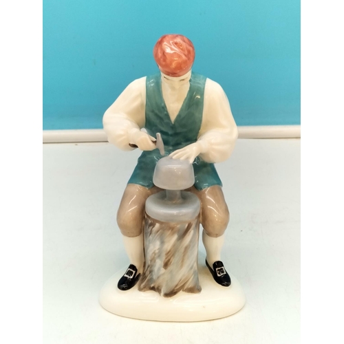 100A - Royal Doulton 16cm Figure 'The Silversmith of Williamsburg' HN 2208.