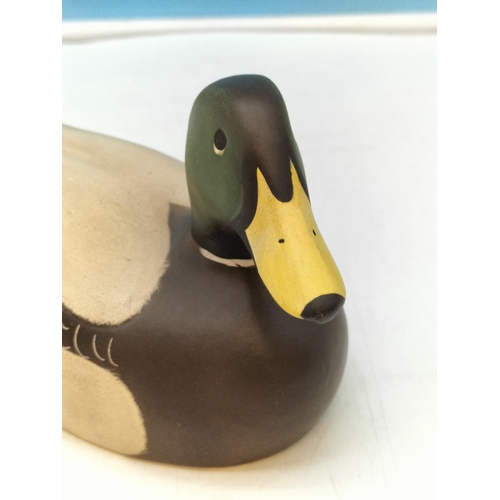 125A - Royal Doulton 'Mallard Male' Duck Figure HN3512. 22cm x 9cm x 9.5cm.