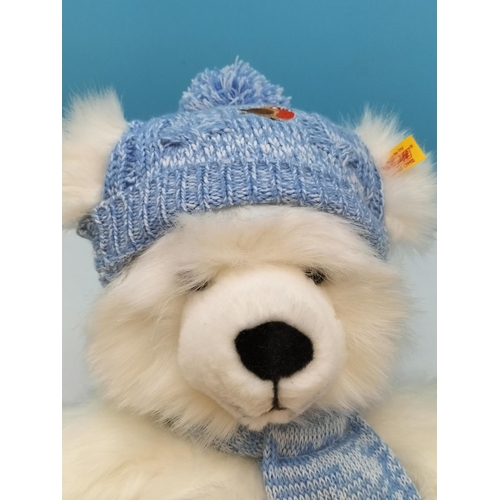 15A - New with Tags. Steiff 'Winter White' Teddy Bear 690266. 38cm Tall.