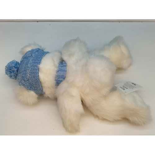 15A - New with Tags. Steiff 'Winter White' Teddy Bear 690266. 38cm Tall.