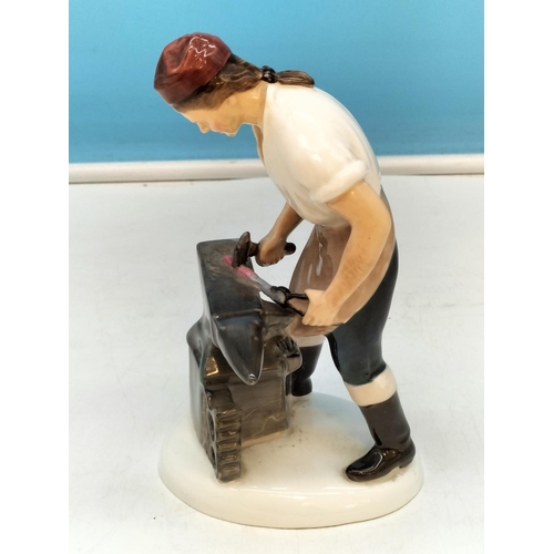 170A - Royal Doulton 17.5 cm Figure 'The Blacksmith of Williamsburg' HN 2240. Seconds.