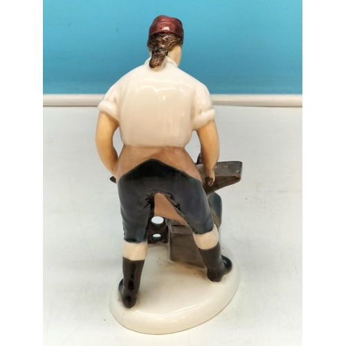 170A - Royal Doulton 17.5 cm Figure 'The Blacksmith of Williamsburg' HN 2240. Seconds.