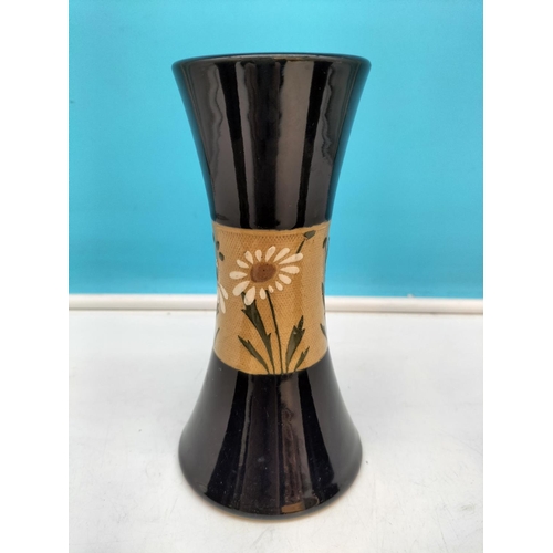 176 - Langley Pottery 'Daisy' Design Vases (3). Tallest 17.5cm.