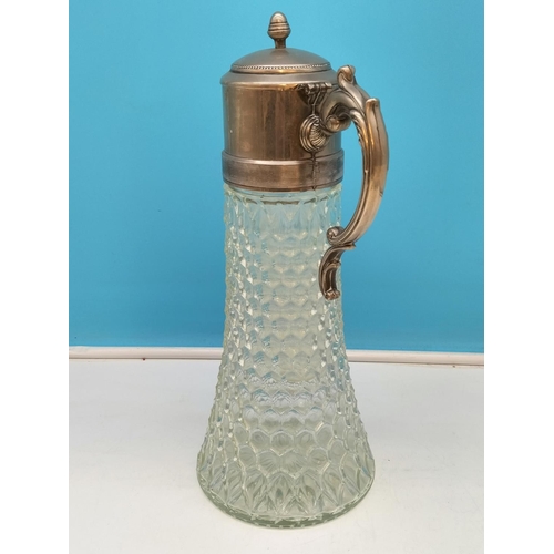 179 - Silver Plated 36cm Water Claret Jug.