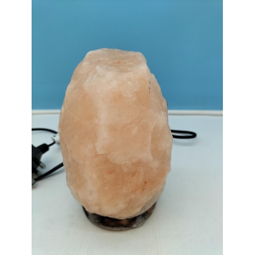 201 - Himalayan Salt Lamp W/O. 17cm High, 13cm x 10cm.