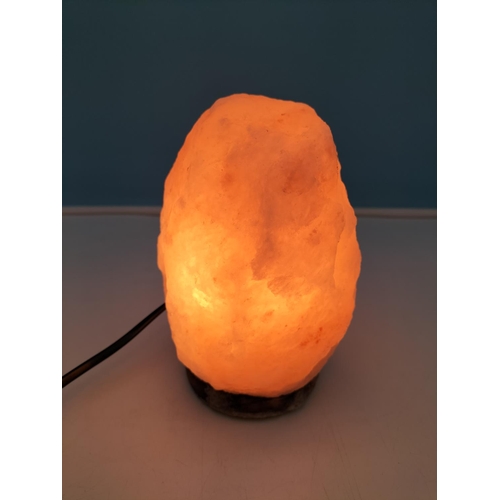 201 - Himalayan Salt Lamp W/O. 17cm High, 13cm x 10cm.