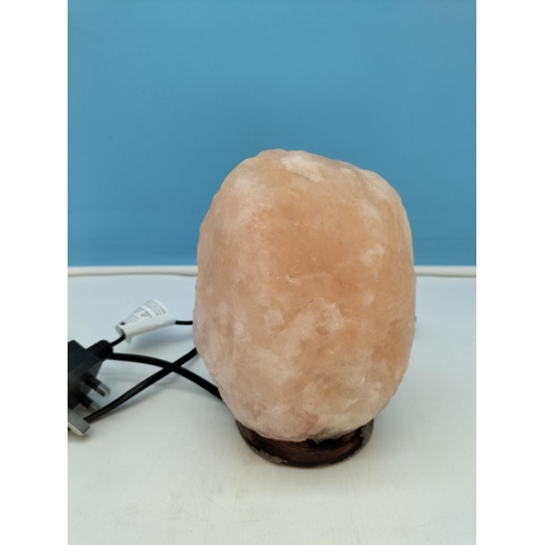 201 - Himalayan Salt Lamp W/O. 17cm High, 13cm x 10cm.