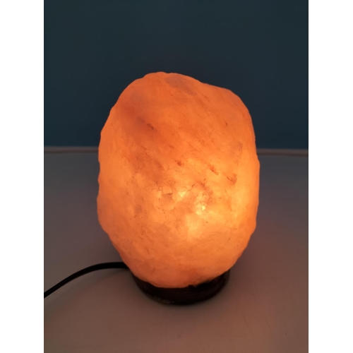 201 - Himalayan Salt Lamp W/O. 17cm High, 13cm x 10cm.