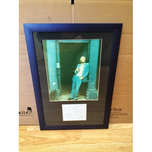 203 - Framed and Glazed Rhys Ifan Signed Picture. 41.5cm x 29cm.