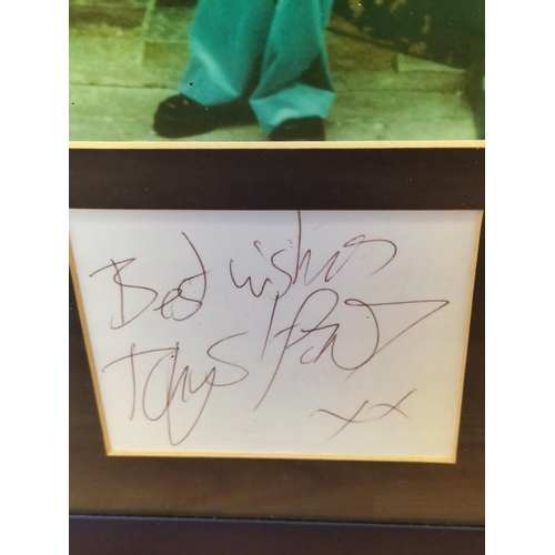 203 - Framed and Glazed Rhys Ifan Signed Picture. 41.5cm x 29cm.