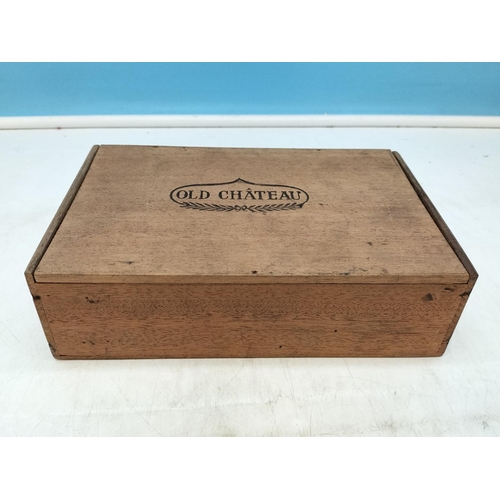 307 - Vintage Empty Cigar Boxes (4). Largest 6cm High, 22cm x 15.5cm.