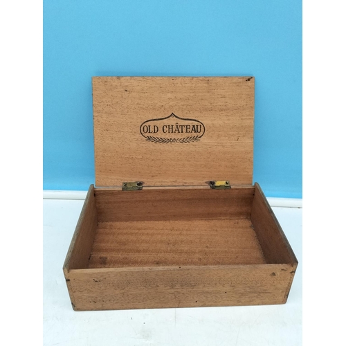 307 - Vintage Empty Cigar Boxes (4). Largest 6cm High, 22cm x 15.5cm.