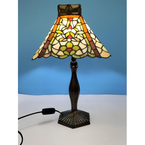 224 - Tiffany Style Table Lamp W/O. 50cm Tall.