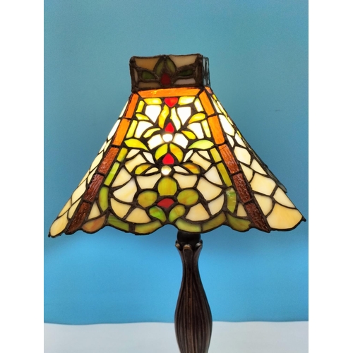 224 - Tiffany Style Table Lamp W/O. 50cm Tall.