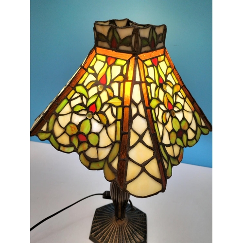 224 - Tiffany Style Table Lamp W/O. 50cm Tall.