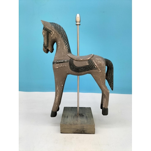 227 - Carousel Horse Ornament. 34cm High, 22cm x 10cm.