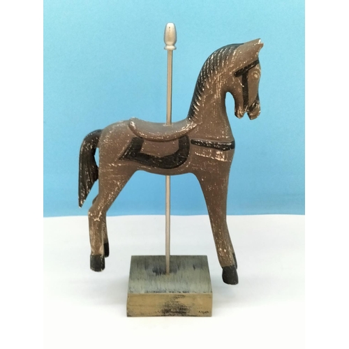 227 - Carousel Horse Ornament. 34cm High, 22cm x 10cm.