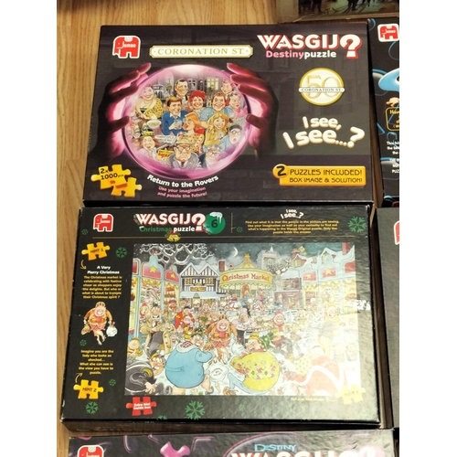 285A - Wasgij Puzzles (9) plus One Other. Vendors Description - Open but Complete.